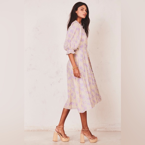 Loveshackfancy Sarabeth Dress in Purple Rain Drop - Picture 1 of 11